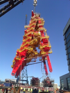 RJ tower installation on AEGIR